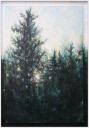 First Snow ~ Acrylics on Canvas inside “box- frame” 39.5 x 27.5 inches $750.00