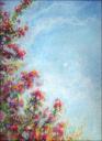 Moon Over Myrtle ~ Oil Pastels on paper, 14 x 11 inches $550.00 (Paper Places Series).